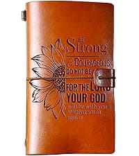 Hiipeenow Coach Appreciation Gifts for Men Women, Leather Travel Journal 140 Pages Presents, Baseball Softball Soccer Basketball Swim Football Coach Gifts, Christmas Birthday Thanksgiving