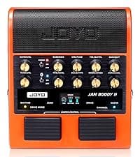 JOYO 15W Portable Guitar Amp Combo | 9 Preamp Models + Looper, Drum Machine, Modulation, Delay & Reverb | Rechargeable Battery | Digital Modeling | for Practice, Solo & Small Gigs (DC-15S)