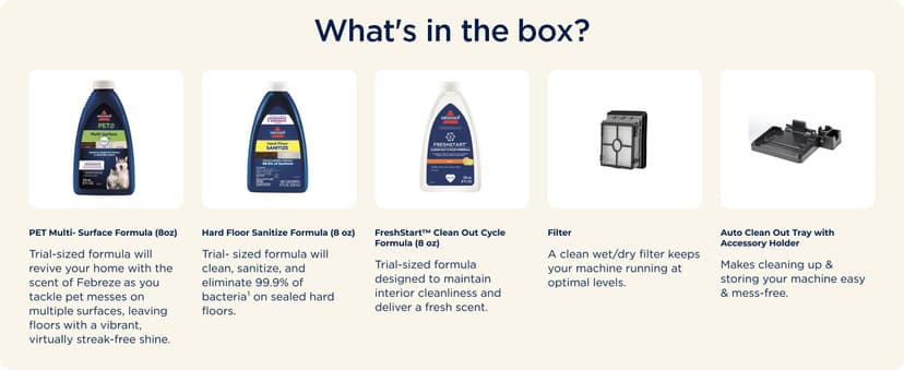 BISSELL® CrossWave® HydroSteam™ Wet Dry Vac, Multi-Purpose Vacuum, Wash, and Steam, Sanitize Formula Included, 35151