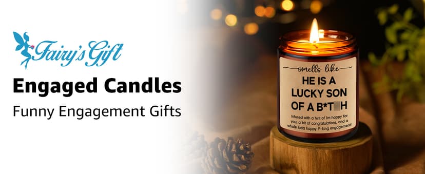 Fairy's Gift Funny Engagement Candle, Engagement Gifts, Newly Engaged Gifts Ideas, Presents for Bride, Bride to Be - Bridal Shower, Funny Wedding Presents for Engaged Friend, Sister, Daughter, Fiance