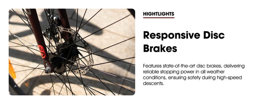 HILAND 700C Road Hybrid Bike, 7 speeds Bikes Urban City Commuter Bicycle with Disc Brake for Men Women Adult Comfortable Bicycle