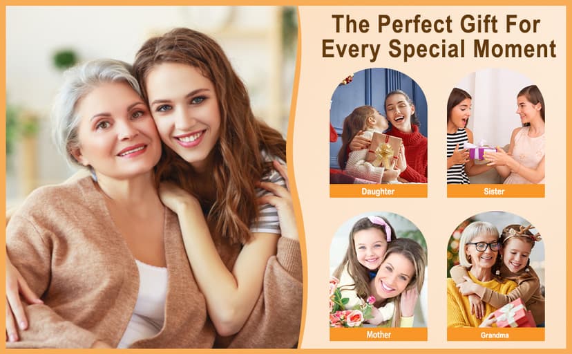 Juesly Christmas Gift for Women Mom Sister - Fuzzy Stocking Stuffers Birthday for Grandma Dog Cat Lover B0FJXQBZ96