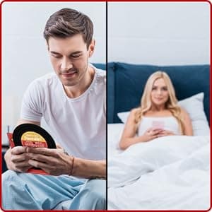 Retro Anniversary Card for Him or Her, Romantic Gift for Husband Wife, Boyfriend or Girlfriend, Love Notes for Couple, Vinyl Record Birthday Card, Valentines Day Gifts For Men and Women