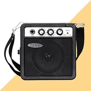 ZENY 30 inch Kids Electric Guitar with 5w Amp, Gig Bag, Strap, Cable, Strings and Picks Guitar Combo Accessory Kit, Blue