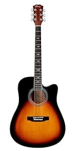 WINZZ AC309CE 39 Inches Cutaway Nylon-string Classical Electric Guitar Build-in Pickup Kit Set Online Lessons