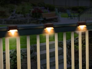 SOLPEX Solar Deck Lights Outdoor 16 Pack, Solar Step Lights Waterproof Led Solar lights for Outdoor Stairs, Step , Fence, Yard, Patio, and Pathway(Warm White)