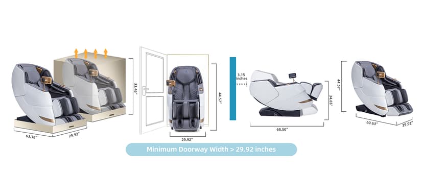 MassaMAX 2026 4D Massage Chair, Full Body Recliner with OTA Cloud Tech, Deep Yoga Stretch, 27 Auto Modes, 55" SL Track, APP & AI Voice Control, Auto Footrest, Zero Gravity, and Heating for Relaxation