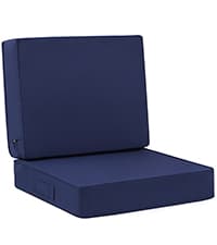 Favoyard Outdoor Seat Cushion Set 24 x 24 Inch Waterproof & Fade Resistant Patio Furniture Cushions with Removable Cover Deep Seat & Back Cushion with Tie Straps for Chair Sofa Couch