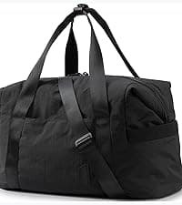 BAGSMART Toiletry Bag for Men, Travel Toiletry Organizer Dopp Kit Water-resistant Shaving Bag for Toiletries Accessories, Door Room Essentials, Black-medium