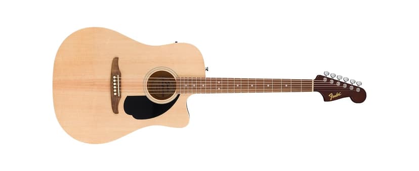 Fender California Debut Redondo CE Series Acoustic Guitar, Beginner Guitar, 2-Year Warranty, Includes Built-In Tuner, Black