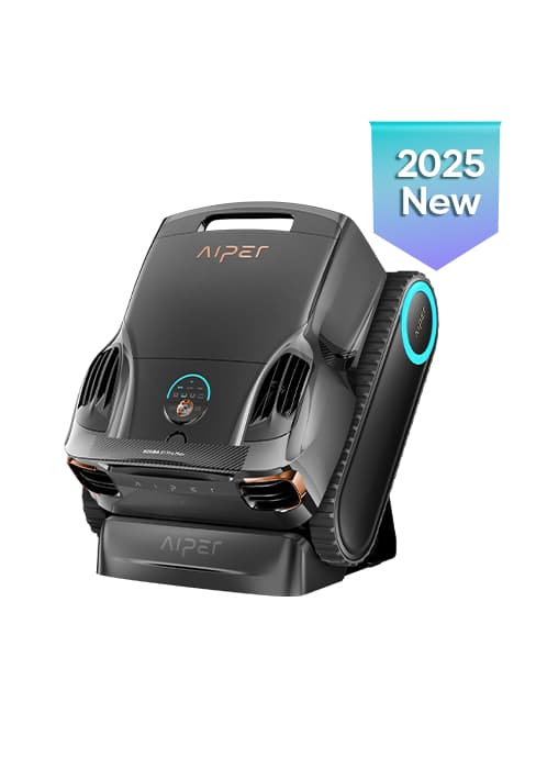 AIPER Cordless Robotic Pool Cleaner, WavePath Navigation, Wall-Climbing, Quad-Motor, 150 mins Runtime for Inground Pools up to 1,600 sq.ft, Seagull Pro ZT6002 (Renewed)