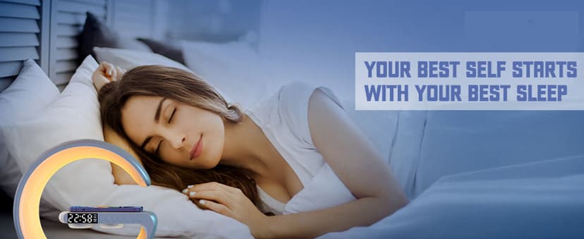 Smart LED Table Bedside Lamp with Bluetooth Speaker & App Control, 15W Fast Wireless Charging Station Dock, Sunrise Alarm Clock, Cool Night Light, for Bedroom, Home Decor, Birthday, Christmas Gifts