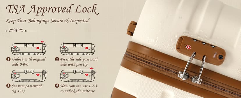 TAKUMI Luggage Sets 5 Piece Lightweight Carry On luggage with Duffel Bag ABS+PC Hardshell Suitcases with YKK zippers Double Spinner Wheels Travel Luggage with TSA Lock(GREY PINK, 5 PIECE SET)