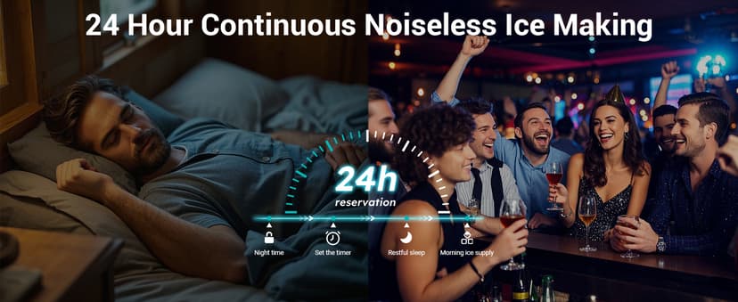 ETL Approval Commercial Ice Maker Machine 150 Lbs/24H Stainless Steel, with 50Lbs Bin, Under Counter or Freestanding Ice Maker, 55 Ice Cubes in 8-15 Minutes for Home & Commercial