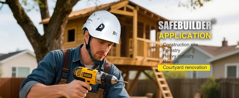 Construction Safety Helmet ABS Hard Hat Adjustable Ventilation System Hardhats Industrial Work Head Protection for Men Certified ANSI/ISEA Z89.1
