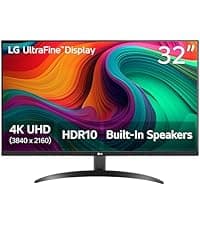 LG 27US500-W Ultrafine Monitor 27-Inch 4K UHD (3840x2160) HDR10 IPS Borderless Design Reader Mode Flicker Safe Switch App HDMI DisplayPort - White