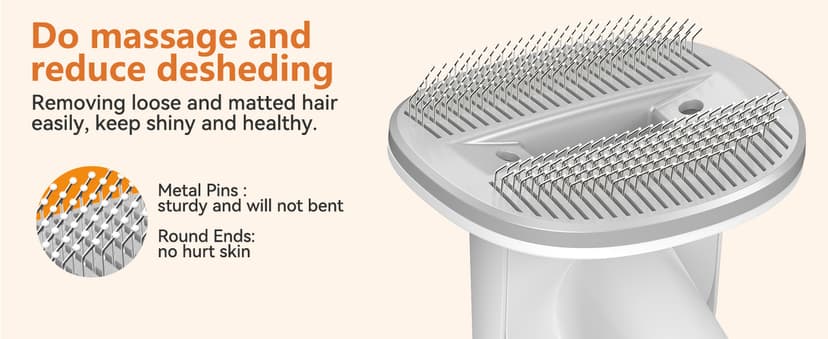 oneisall Cat Vacuum Groomer Quiet, Pet Vacuum Grooming Kit with Clipper Paw Trimmer & Brush, 1.5L Large Dust Cup Pet Vacuum for Shedding, Trimming & Home Cleaning