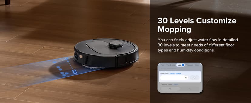 roborock QV 35S Robot Vacuum and Mop, All-in-one Vacuum Cleaner, 10,000Pa Powerful Suction, Self Emptying & Refilling, Self Mop Washing & Air Drying, Anti-Tangle Brushes for Home, Pet Hairs, Black