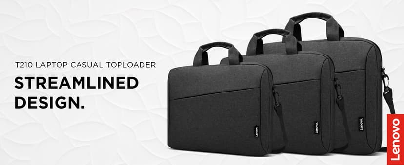 Lenovo Laptop Bag T210, Messenger Shoulder Bag for Laptop or Tablet, Sleek, Durable & Water-Repellent Fabric