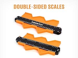 dodowin Contour Gauge Tool,Fathers Day Gifts for Men Birthday Dad Husband Him, Super Gauge Shape Outline Tool for Woodworking, Flooring Measure Tools,Anniversary/Boyfriend Gift