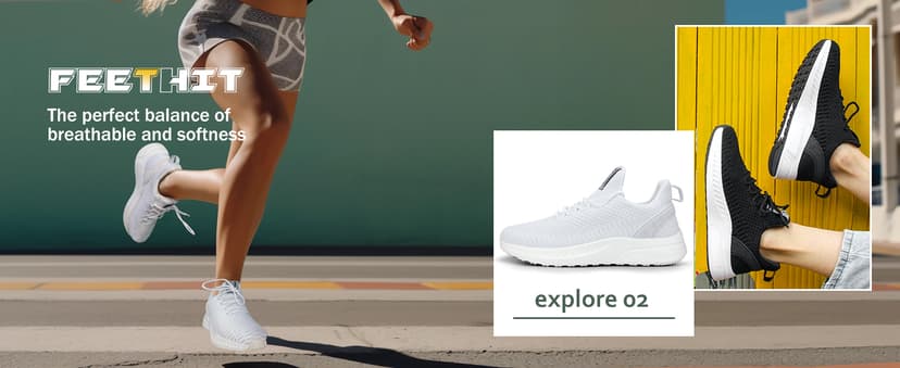 Feethit Women Tennis Running Shoes Walking Shoes Lightweight Casual Sneakers for Travel Gym Work Woman Waitress Nurse