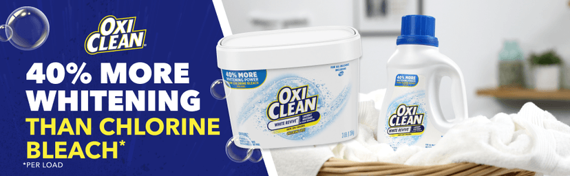 OxiClean White Revive Laundry Whitener and Stain Remover Power Paks, 24 Count