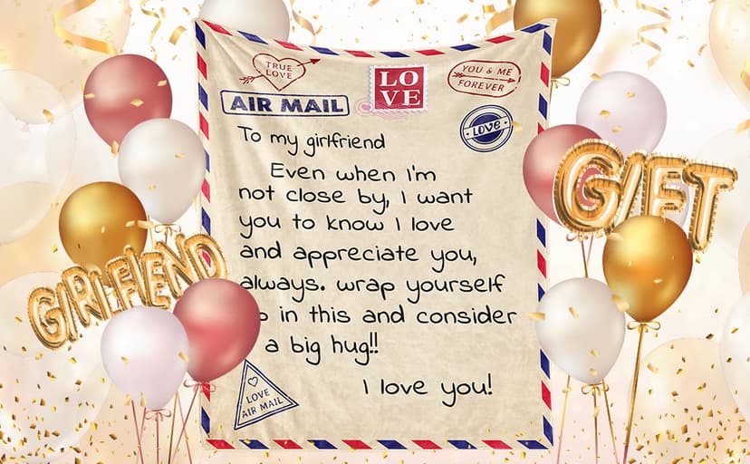 Gifts for Girlfriend Blanket Birthday Gifts for Girlfriend from Boyfriend Christmas Blanket Throw Blanket 60x50