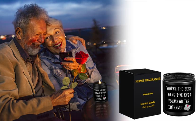 Anniversary Birthday Gifts for Men, Gifts for Boyfriend, Funny Romantic Wedding Gift for Men, Him, Boyfriend, Husband, Best Friends, Lover, Black Cedar Juniper Sandalwood Candle