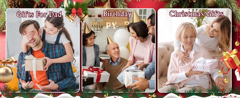 TUKUOS Telescoping Back Scratcher with 4Pcs Detachable Scratching Heads, Fathers Day Dad Gifts for Men Back Scratcher for Men/Dad/Women