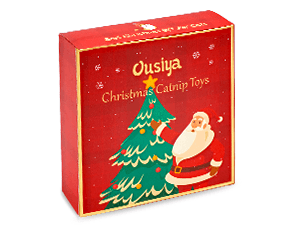 6 PCS Christmas Catnip Toys with Gift Box, Cat Toys Set for Christmas, Interactive Cat Chew Toy for Indoor Cats Kittens Kitty