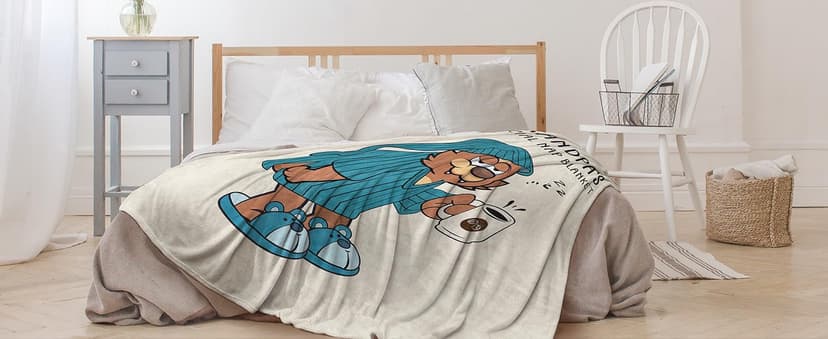 SteadStyle Grandpa Gifts, Blanket Gifts for Grandpa from Grandkids, Grandfather Birthday Gift, Thanksgiving, Christmas, Fathers Day, Fluffy Blanket for Papa, 60'' x 50'' (Beige)