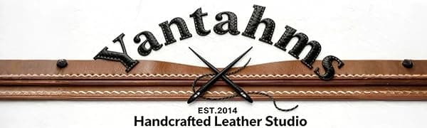 Handmade Handmade Genuine Leather Card Holder with Snap Closure - Ultra Slim Minimalist Wallet, Hand-Stitched Compact Front Pocket Card Case for Men & Women (Dark Coffee)