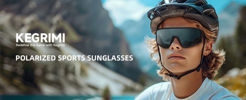 Kegrimi Sports Baseball Cycling Sunglasses for Men: Polarized Sunglasses for Women Youth UV400 Protection Running