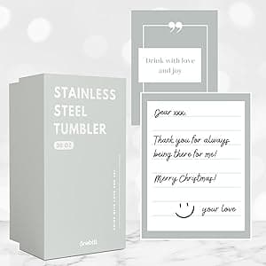 Onebttl Onebttl Personalized Gifts for Men with Initials, Monogrammed Travel Tumbler for Him, Custom Coffee Cups, Unique Birthday Christmas Gifts for Men who Have Everything, Black, 20oz, J