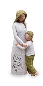 Birthday Gifts for Mom,Mother of The Bride Gift,Christmas Mothers Day,Mother Daughter Statue Mom Birthday Gifts from Daughter,Gifts for Mom Hand-Painted Figurines B0D9QCPWTW