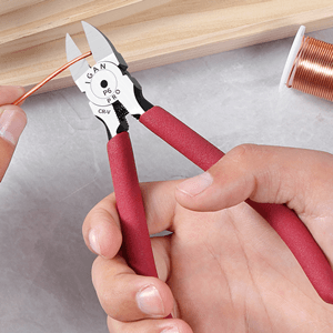 IGAN-P6 6-inch Ultra Sharp & Powerful Side Cutter Clippers with Longer Flush Cutting Edge, Ideal Wire Snips for Crafting, Floral, Electrical & Any Clean Cut Needs B087P191LP