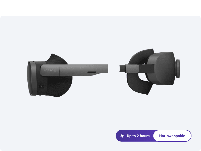 HTC Vive XR Elite with Deluxe Pack — Mixed Reality and PC VR Headset + Controllers