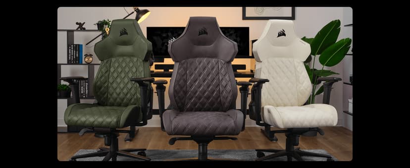 Corsair TC500 Luxe Gaming Chair – Premium Breathable Fabric – Wide Seat – Five-Way Adjustable Armrests – Adjustable Built-in Lumbar Support – 90-135 Degree Recline – Shadow