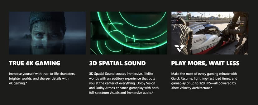 Xbox Series X - Gaming Console - 1TB SSD - Includes Wireless Controller - 4K Gaming - 120FPS - Carbon Black