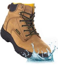 EVER BOOTS EVERBOOTS ULTRA DRY Men's Waterproof Hiking Work Boots, Lightweight Ultility Leather Shoes, Water Proof Tactical Military Outdoor Ankle Mens Boot for Construction, Roofing, Hunting, Winter Trails