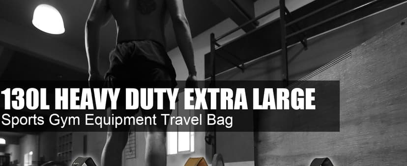 HAMBOLY 130L Extra Large Duffle Bag for Men, Heavy Duty Duffle Bag for Travel, Large Sports Gym Equipment Bag for Hockey Football Soccer Baseball Basketball & Team training, Dark CM