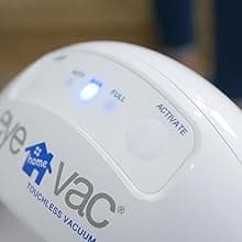 EyeVac Home Touchless Vacuum Automatic Dustpan - Great for Sweeping Pet Hair Food Dirt Kitchen - Ultra Fast & Powerful, No More Bending Down, Bagless, Corded, Automatic Sensors, 1000 Watt (White)