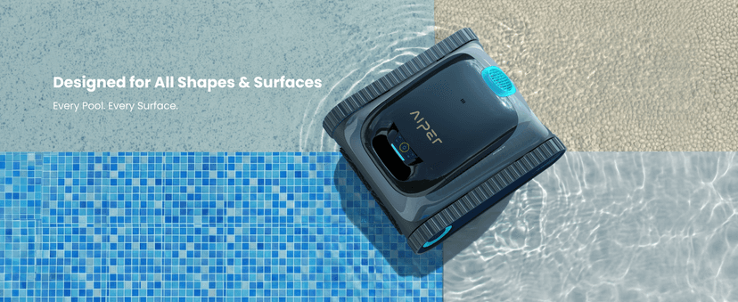 (2025 Upgrade) Aiper Scuba S1 Robotic Pool Cleaner, Wall & Waterline Cleaning, Double Filtration, Extended 180-Min Battery Life, Smart Navigation, App Support, OTA Upgrade