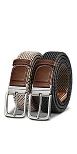 KEMISANT Men Belt, Braided Belt Comfortable For Men Casual Jean Golf 1 3/8"