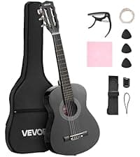 VEVOR Acoustic Guitar, Classical Guitar Starter Kit for Beginners, with Nylon Strings, Basswood Guitar, for Kids Adults Girls Boys Students