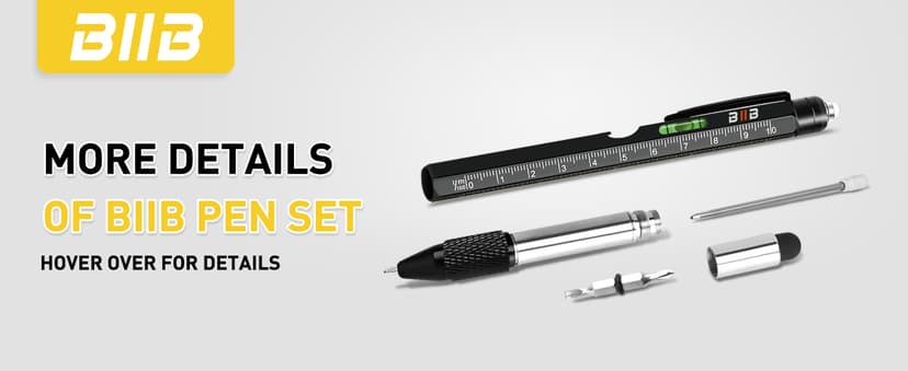 Christmas Mens Gifts for Him Dad Husband, White Elephant Gifts for Adults, Dad Gifts Gadgets for Men BIIB Mens Stocking Stuffers Gifts for Men Teens Adults 9-in-1 Multitool Pen B081381JD4