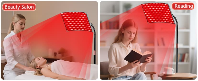 Red Light Therapy for Body Face Infrared Light Therapy for Body with 660nm & 850nm Near Infrared LED Red Light Therapy Panel at Home Protective Glasses for Home Use, Gift for Women Girl B0FH6FN9ZL