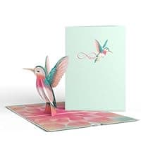 Lovepop Daisy Patch Hummingbirds Pop-Up Card, 5 X 7 Inch, Valentine's Day Gift, Cards for Mom, Thinking of You, Love Card