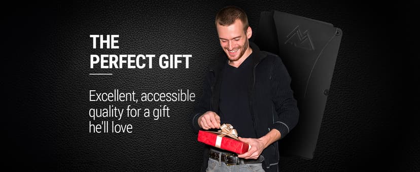 Mountain Voyage Co Minimalist Wallet for Men & Women - Slim RFID Wallet, Scratch Resistant, Credit Card Holder & Money Clip, Easily Removable Money & Cards, (Matte Carbon Fiber)