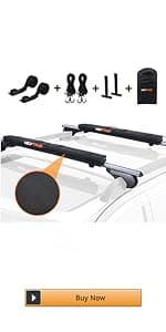 HEYTRIP Universal Soft Roof Rack Pads for Kayak/Surfboard/SUP/Canoe with 15FT Tie-Down Straps and Storage Bag